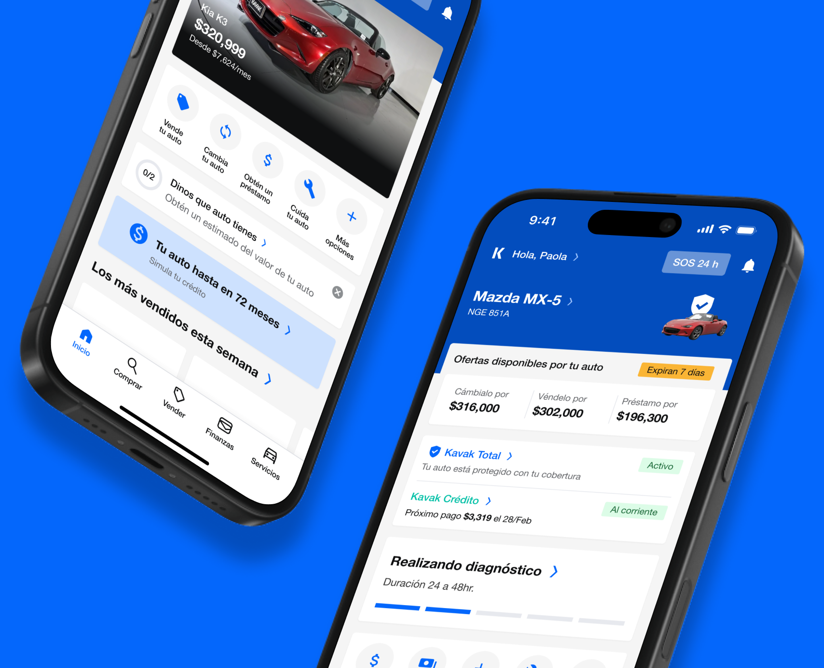 Kavak Home — final design, mobile + desktop